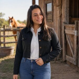 Jaqueta Jeans Feminina