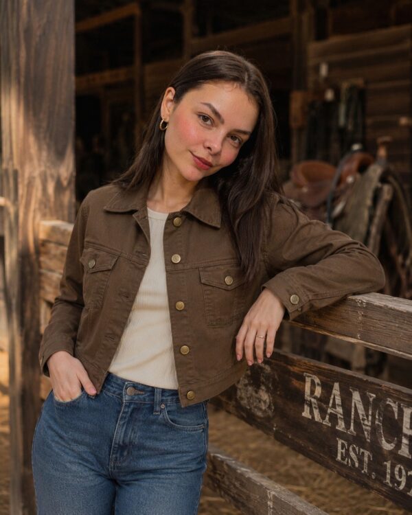 Jaqueta Jeans Feminina