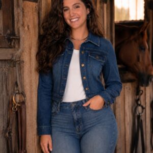 Jaqueta Jeans Feminina - Imagem 3