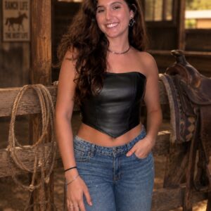 Cropped Courino sem alça
